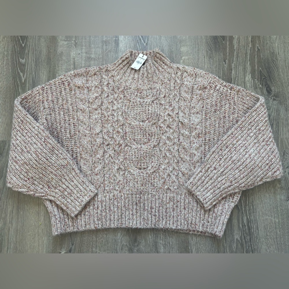 NWT Express Women's Cable Knit Sweater - Size L